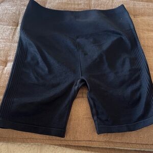 High-Waist Black Seamless Women's Bike Shorts